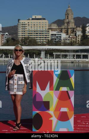 Malaga, Spagna. 16 marzo 2019. : Attrice Amaia Salamanca durante il photocall del film ' A pesar de todo ' durante la XXII edizione del Malaga Film Festival di Malaga sabato 16 marzo, 2019. Cordon Premere Credito: CORDON PREMERE/Alamy Live News Foto Stock