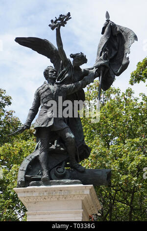 Monumento a Szabad Hazaert statua Budapest, Ungheria Foto Stock