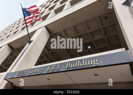 Sede del FBI - Federal Bureau of Investigation su Pennsylvania Avenue, Washington DC Foto Stock