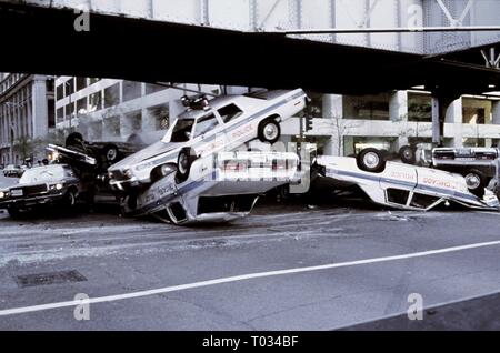 Auto della Polizia crash, i Blues Brothers, 1980 Foto Stock