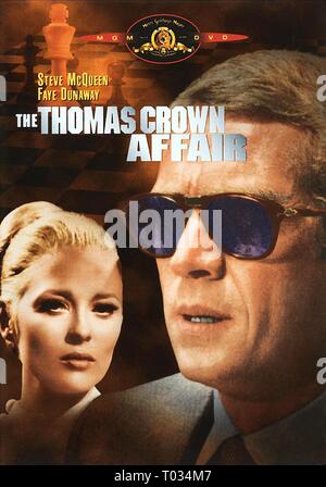 FAYE DUNAWAY, STEVE MCQUEEN POSTER, IL THOMAS CROWN AFFAIR, 1968 Foto Stock