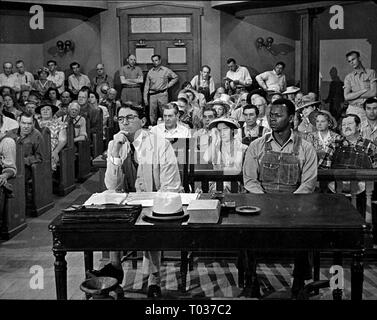 GREGORY PECK, Brock Peters, PER UCCIDERE UN MOCKINGBIRD, 1962 Foto Stock