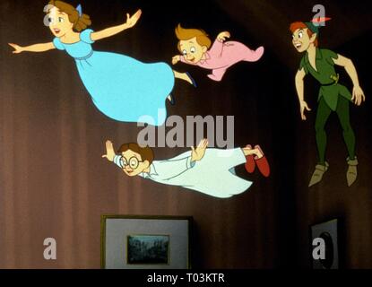 PETER PAN, WENDY, John, Michael, PETER PAN, 1953 Foto Stock