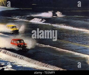 MINI fuga scena, il job italiano, 1969 Foto Stock