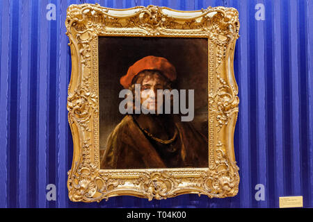 Londra The Wallace Collection REMBRANDT FOTO DI TITO IL FIGLIO DI ARTISTI Foto Stock