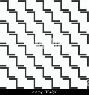 Abstract seamless pattern. Moderna ed elegante struttura. Ripetizione piastrelle geometriche. In grassetto gli elementi rettangolari. Scale pattern. Disposizione diagonale. Vettore Illustrazione Vettoriale