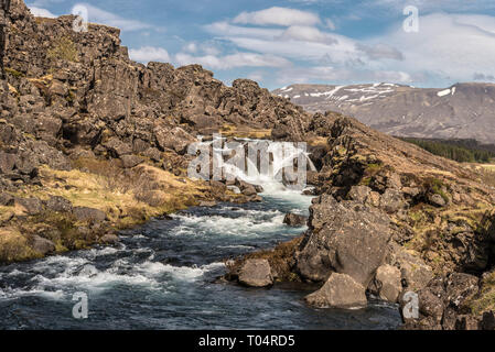 In Drekkingarhylur Thingvellir/Parco Nazionale di Þingvellir, Islanda. Foto Stock