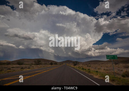 Valentino, Jeff Davis County, Texas, Stati Uniti d'America Foto Stock