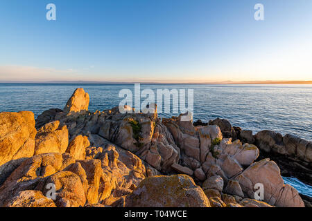 Monterey Bay di Sunrise Foto Stock