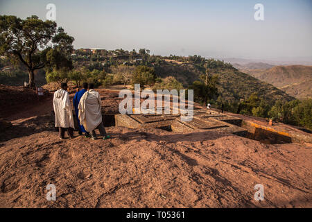 Lalibela, la Gerusalemme di Etiopia Foto Stock