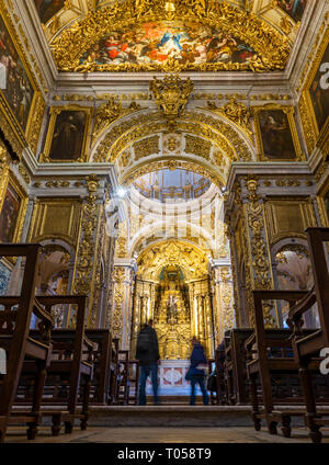 La Cappella di San Antonio al Museu Nacional do Azulejo, Lisbona, Portogallo. Foto Stock