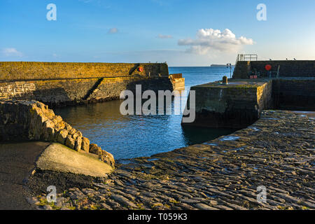 Il porto di Keiss, costruito c1820. Caithness in Scozia, Regno Unito Foto Stock