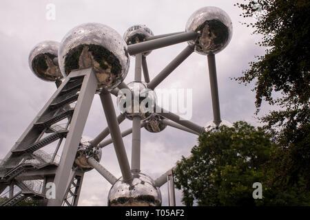 Immagine del Atomium di Bruxelles Foto Stock