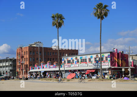 La spiaggia di Venezia, Los Angeles, California, Stati Uniti d'America Foto Stock