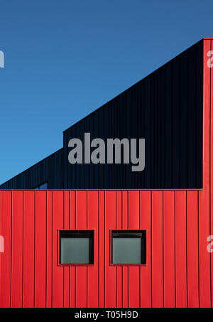 La casa rossa o Plymouth scuola di arti creative Plymouth,Devon, Regno Unito Foto Stock