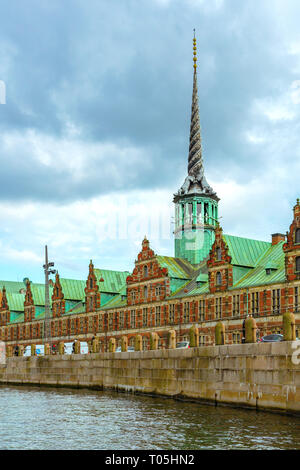 Guglia di Borsen edificio, Copenhagen, Danimarca Foto Stock