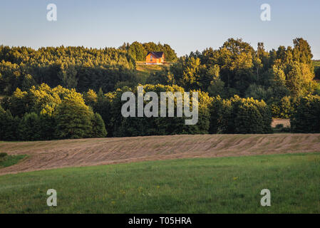 Campo Arato in Kartuzy contea di Kashubia regione della Polonia Foto Stock