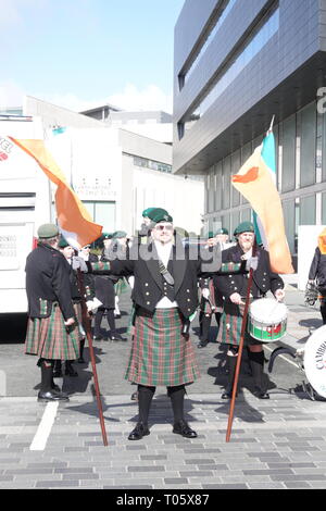 Liverpool Regno Unito, 17 marzo 2019. Il giorno di San Patrizio a Liverpool Regno Unito. Credito: Ken Biggs/Alamy Live News. Foto Stock