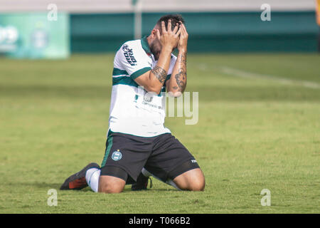 PR - Curitiba - 03/17/2019 - Paranaense 2019, Coritiba x Cascavel FC - Giovanni Cascavel player deplora opportunità perduta durante il match contro il Coritiba a Estadio Couto Pereira per stato campionato 2019. Foto: Gabriel Machado / AGIF Foto Stock