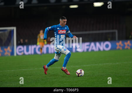 Napoli, campania, Italy. 17 mar 2019. Stadio San Paolo serie di una partita di calcio di Serie A tra SSC Napoli FC Udinese.Nell'immagine .risultati finali SSC Napoli 4 : 2 FC Udinese. Credito: Fabio Sasso/ZUMA filo/Alamy Live News Foto Stock