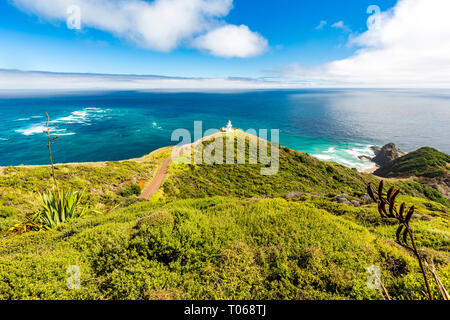 Faro di Cape Reinga, Nuova Zelanda Foto Stock