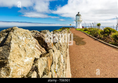 Faro di Cape Reinga, Nuova Zelanda Foto Stock