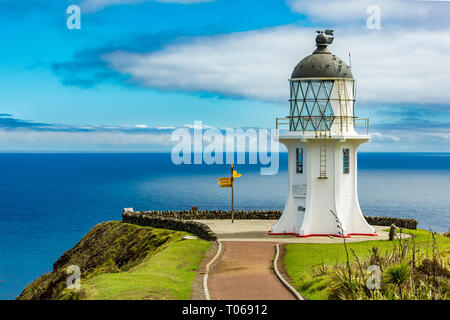 Faro di Cape Reinga, Nuova Zelanda Foto Stock