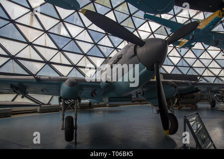 Ilyshin Il-2m3 Shturmovik aereo in mostra al Museo Aeronautica Belgrado Foto Stock