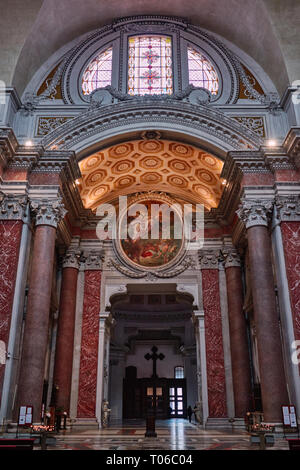 Italia, Roma, febbraio 19/2019, interno della basilica di Santa Maria degli Angeli e dei Martiri (Santa Maria degli Angeli e dei Martiri) Foto Stock