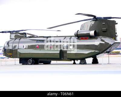 Royal Air Force Boeing CH-47C Chinook IR808 mock-up / full-size modello Foto Stock