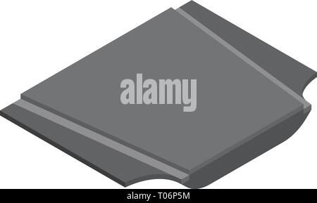 Auto icona del cofano, stile isometrico Illustrazione Vettoriale