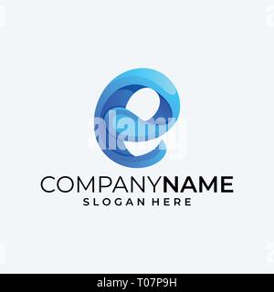 Abstract lettera C illustrazione template vettoriale. Adatto per industria creativa, Multimedia, intrattenimento, educative, Shop, e qualsiasi attività correlate Illustrazione Vettoriale