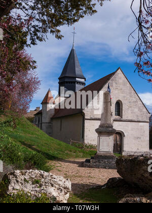 Église Sainte-Radegonde a Giverny, Normandia, Francia Foto Stock