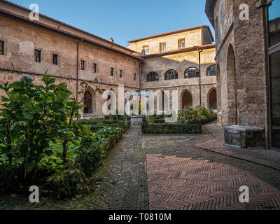 L'Italia, Lazio, Subiaco, il monastero di San Benedetto e di santa Scolastica, o Santuario del Sacro Speco Foto Stock