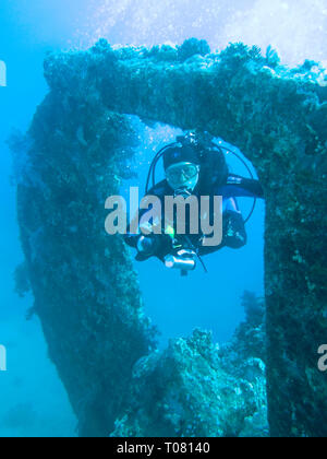 Wrack Dunraven, Rotes Meer, Aegypten ha Foto Stock