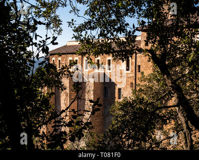 L'Italia, Lazio, Subiaco, il monastero di San Benedetto e di santa Scolastica, o Santuario del Sacro Speco Foto Stock