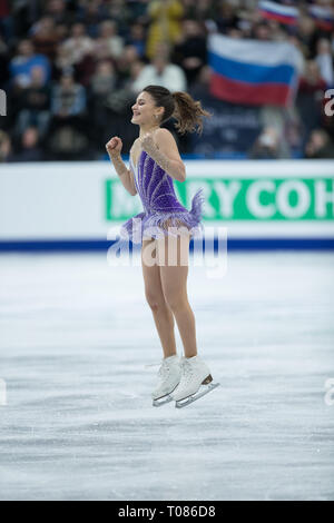 Sofia Samodurova dalla Russia durante il 2019 campionati europei Foto Stock