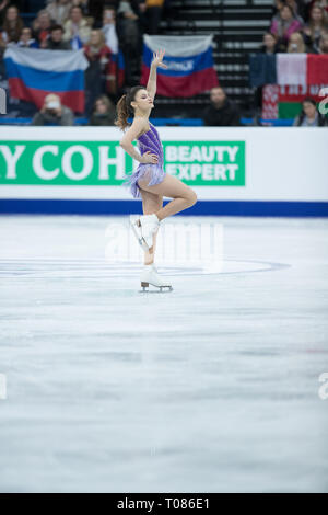 Sofia Samodurova dalla Russia durante il 2019 campionati europei Foto Stock