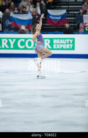 Sofia Samodurova dalla Russia durante il 2019 campionati europei Foto Stock