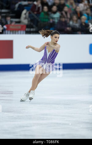 Sofia Samodurova dalla Russia durante il 2019 campionati europei Foto Stock