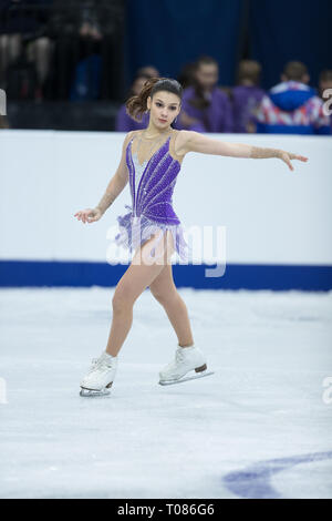 Sofia Samodurova dalla Russia durante il 2019 campionati europei Foto Stock