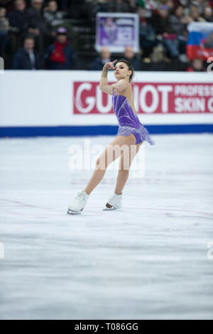 Sofia Samodurova dalla Russia durante il 2019 campionati europei Foto Stock