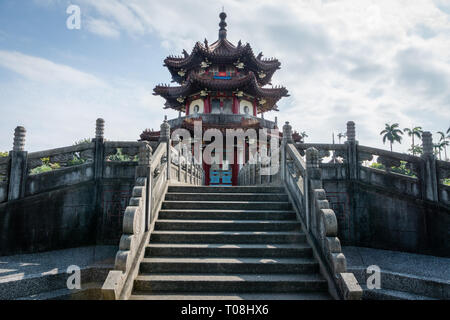 Taipei, Taiwan - Marzo 2019: 228 Memorial Park pagoda cinese. 228 Memorial Park è situato nella zona centrale di Taiwan e popolare sito Foto Stock