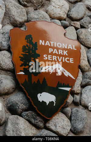 Parco nazionale di servizio. Parco Nazionale di Yosemite. In California. Foto Stock