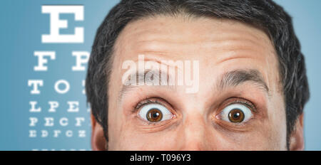 Occhio esame medico concept Foto Stock