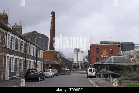 Birreria di cervelli Crawshay Street Cardiff numero 3811 Foto Stock