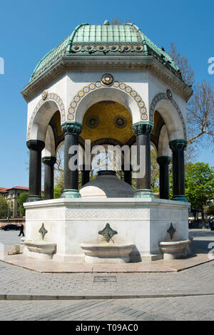 Türkei, Istanbul, Sultanahmet, ippodromo, Kaiser-Wilhelm-Brunnen. Der Brunnen wurde im Jahre 1900 im Andenken an den Besuch des deutschen Kaiser Wilh Foto Stock