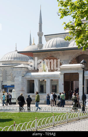 Türkei, Istanbul, Sultanahmet, Mausoleo von Sultan Ahmed I. Foto Stock