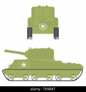 M4 Sherman serbatoio. Illustrazione Vettoriale