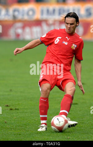 7 Ottobre 2006 - Liberec, Repubblica Ceca - Repubblica Ceca ''A'' vs San Marino ''A'', 7:0, Gruppo D partita di qualificazione a Euro 2008, 7.10.2006, Liberec, CZE. Marek Jankulovski, calcio della Repubblica ceca ''A'' del team. Foto Slavek Ruta (credito Immagine: © Slavek Ruta/ZUMA filo) Foto Stock